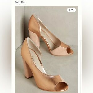 Anthropologie x Guilhermina Rose Gold Heels